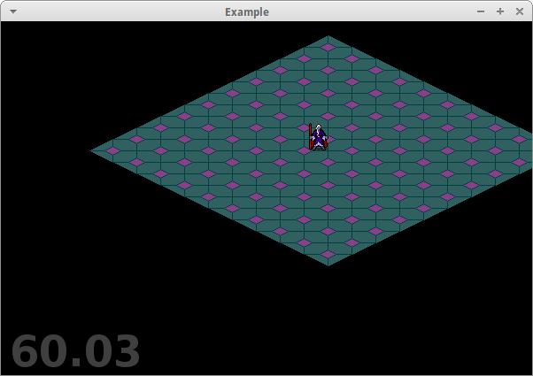 A bare-bones isometric map display working in Pyglet.